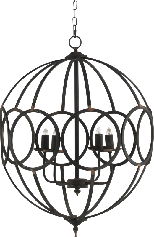 Massaro Bay Black Chandelier