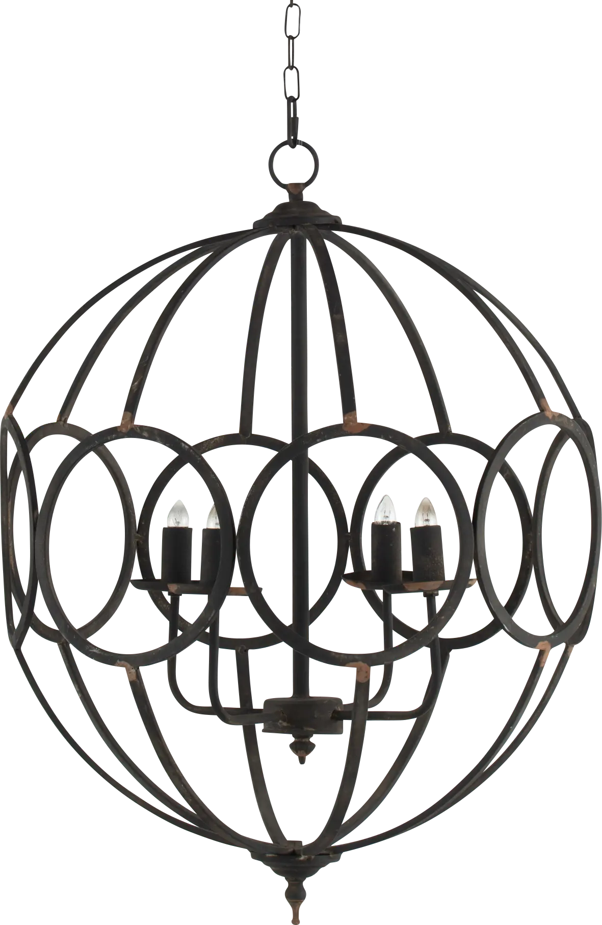 Massaro Bay Black Chandelier