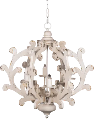 Thicket Cay White Chandelier