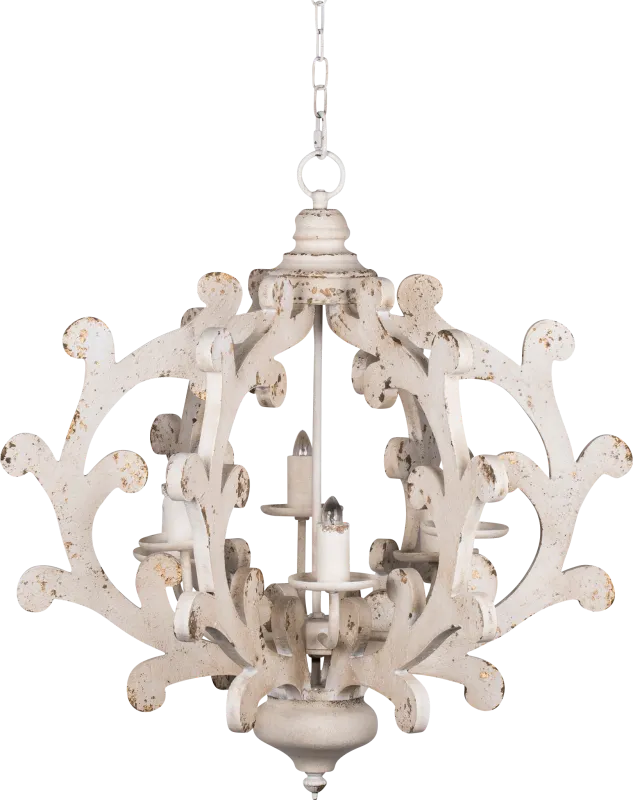 Thicket Cay White Chandelier