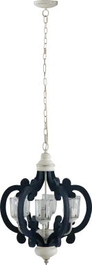 Leda Post Blue Chandelier