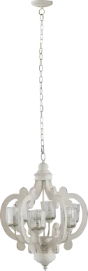 Leda Post Cream Chandelier