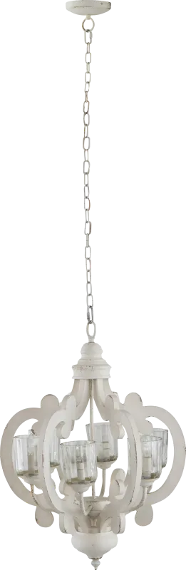 Leda Post Cream Chandelier