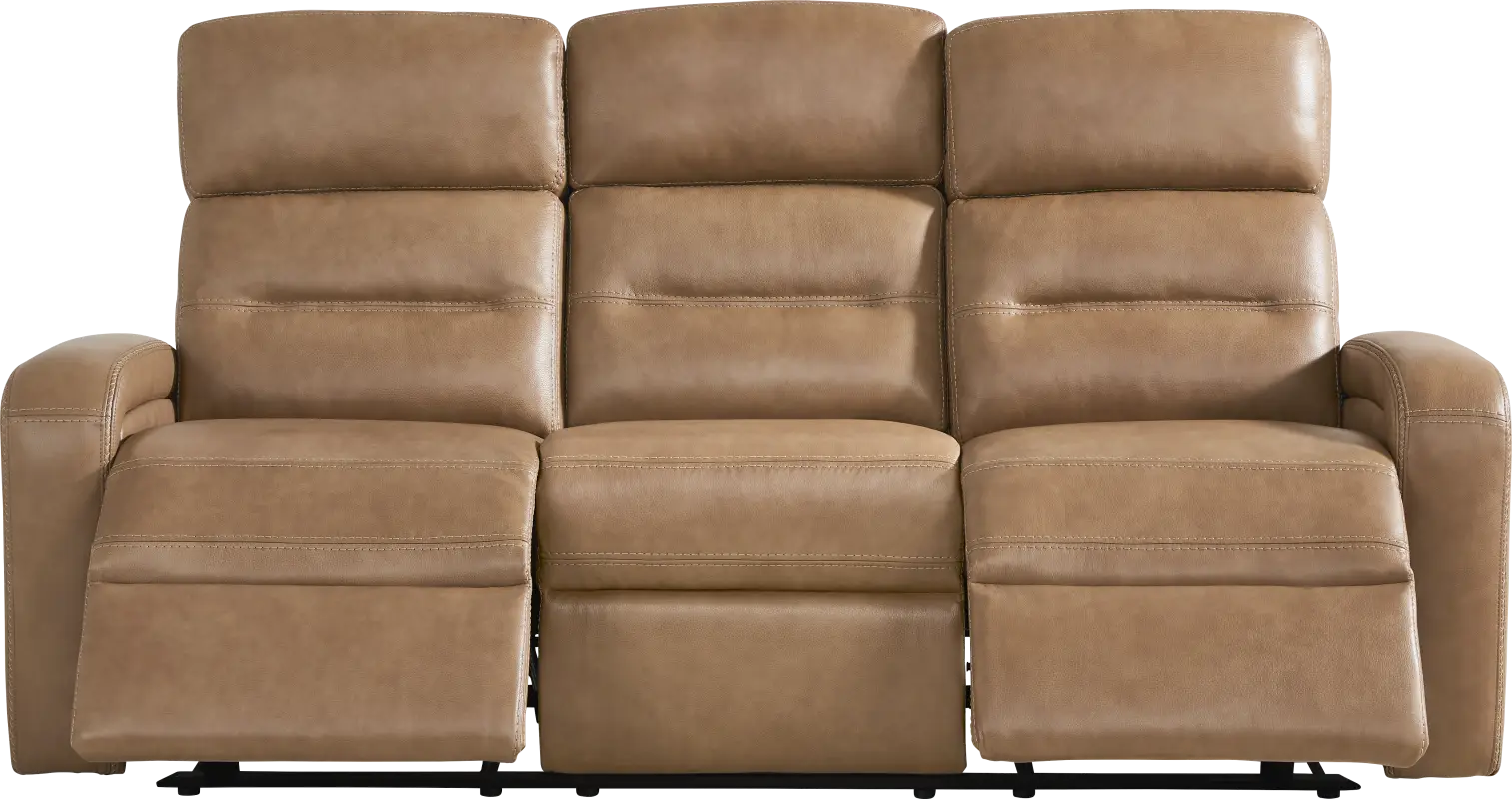 Sierra Madre Saddle Leather Reclining Sofa