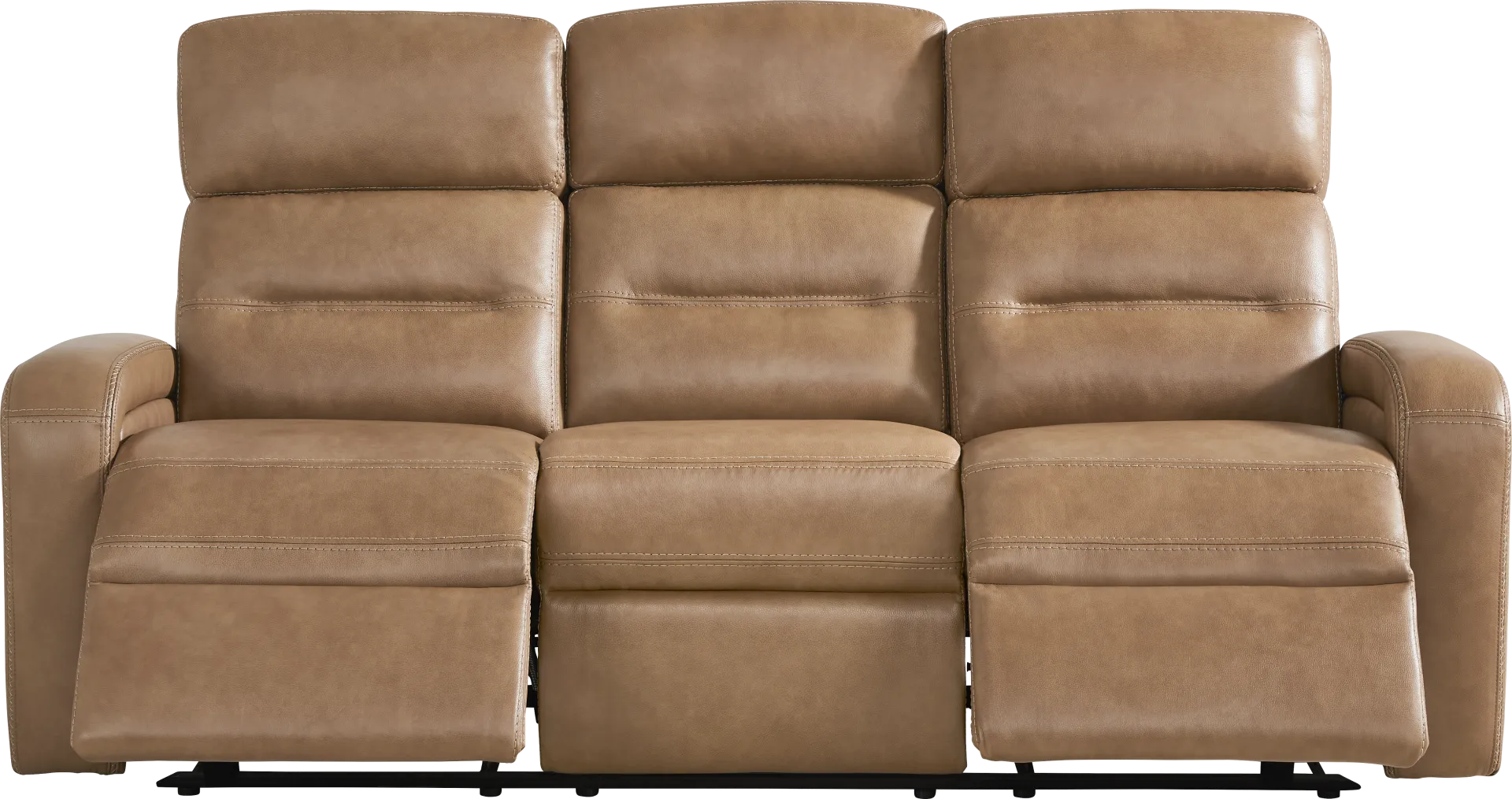 Sierra Madre Saddle Leather Reclining Sofa - Image 1