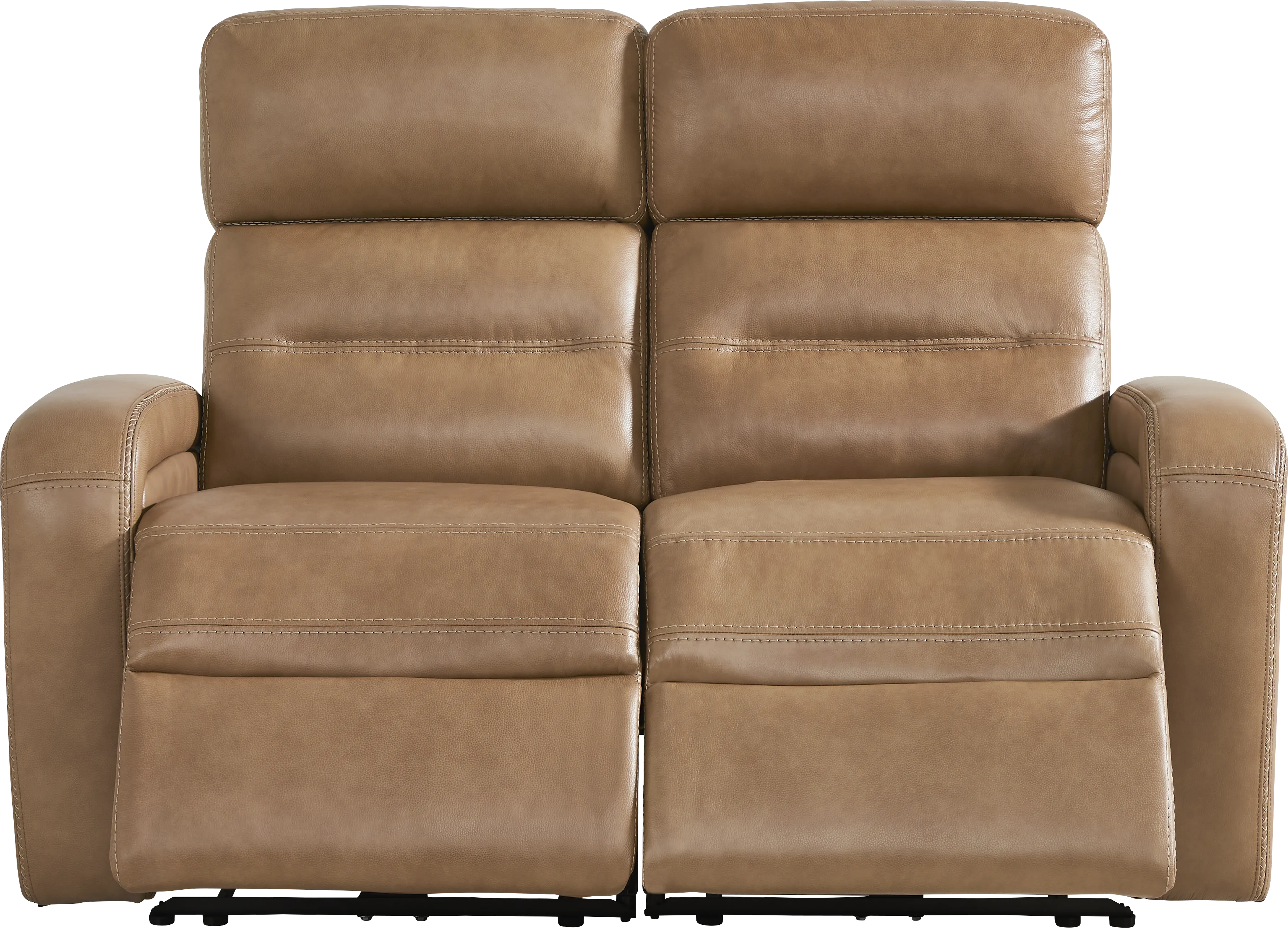 Sierra Madre Saddle Leather Dual Power Reclining Loveseat - Thumbnail - Image 1