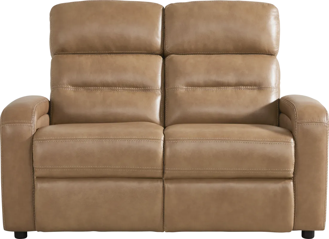 Sierra Madre Saddle Leather Loveseat
