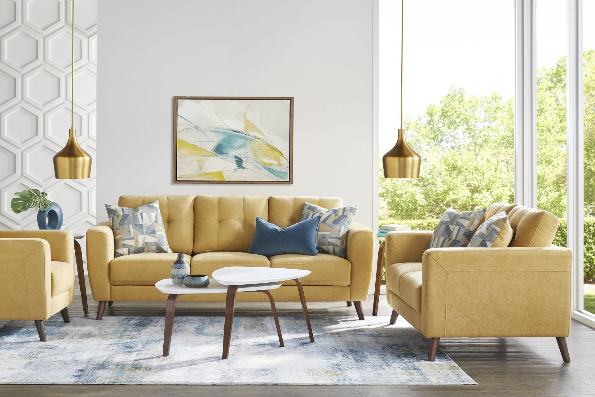 Claremont Heights Sunflower 3 Pc Living Room - Image 1
