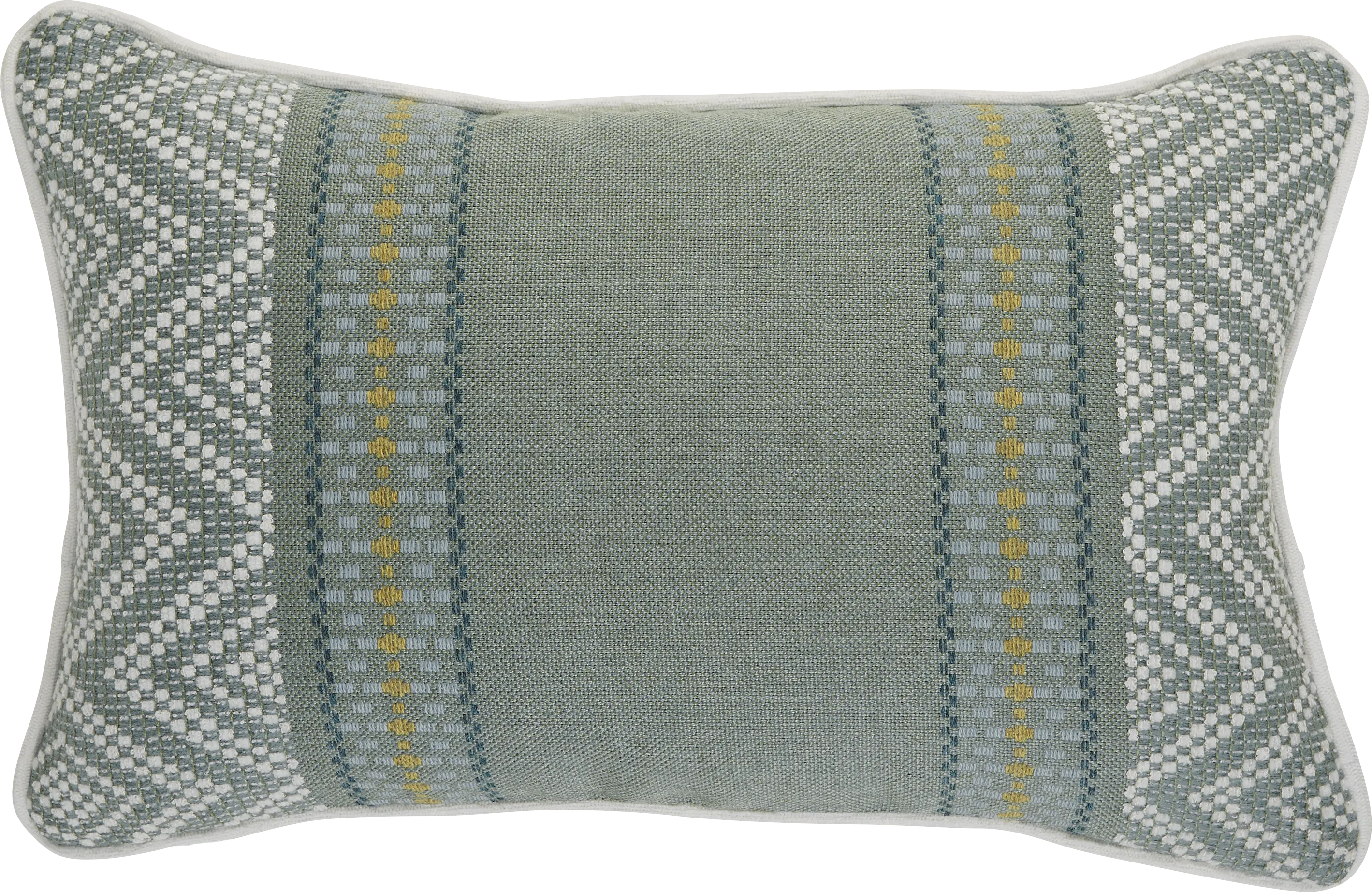 Wanderer Surf Celadon Indoor/Outdoor Accent Pillow - Thumbnail - Image 1