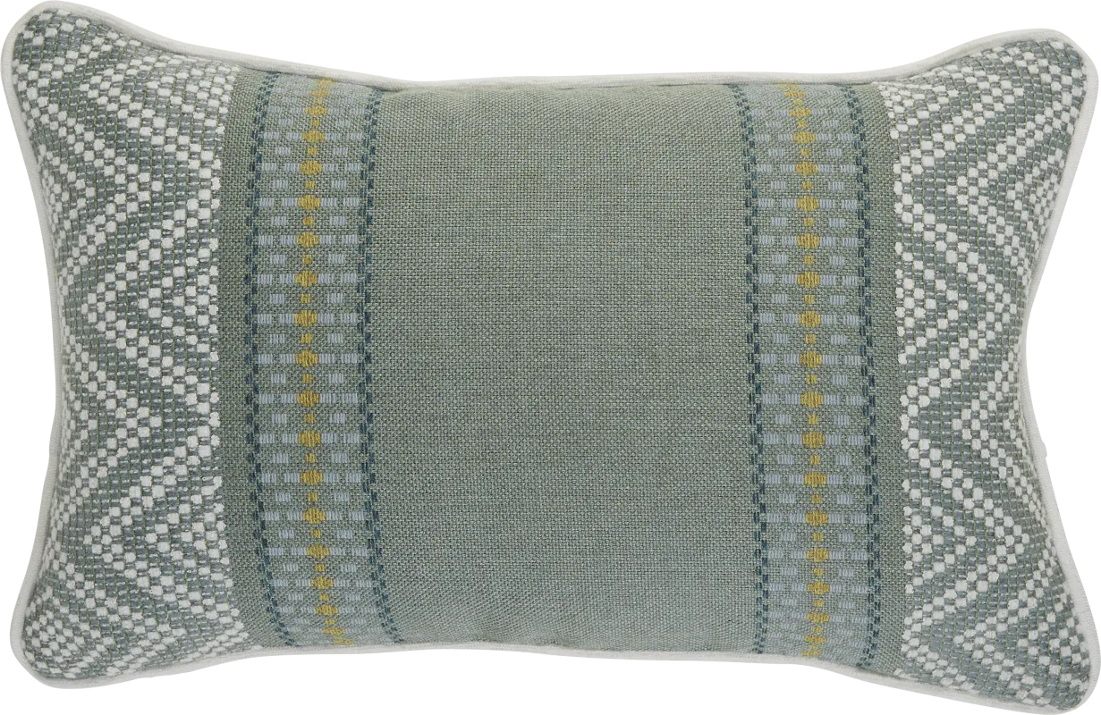 Wanderer Surf Celadon Indoor/Outdoor Accent Pillow