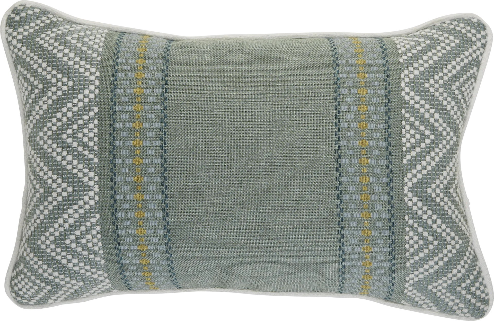 Wanderer Surf Celadon Indoor/Outdoor Accent Pillow - Image 1