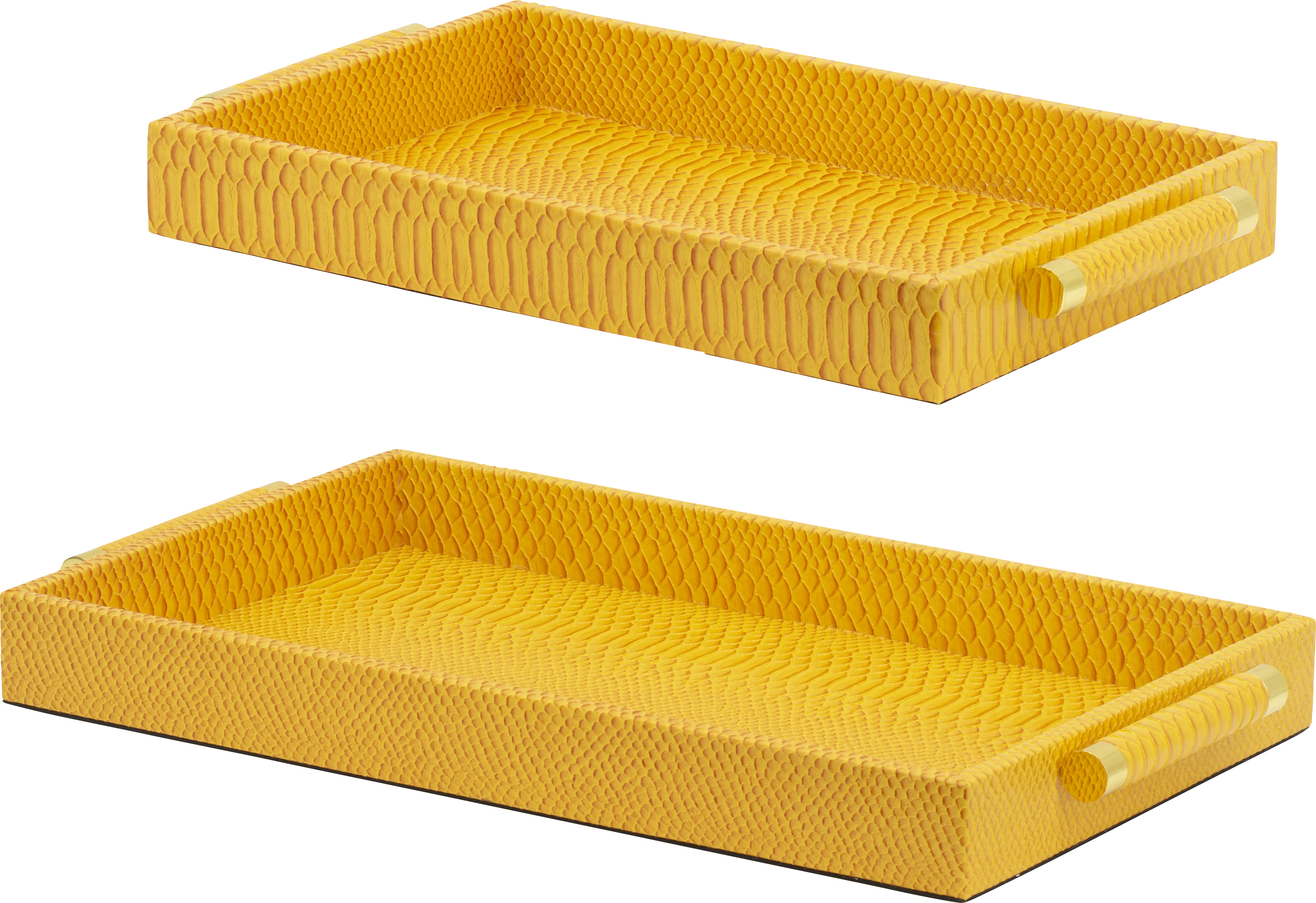 Lemonwell Orange Tray, Set of 2 - Thumbnail - Image 1