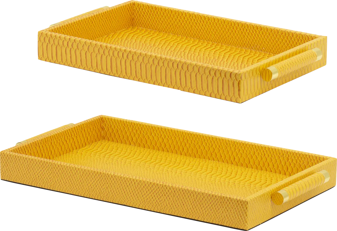 Lemonwell Orange Tray, Set of 2