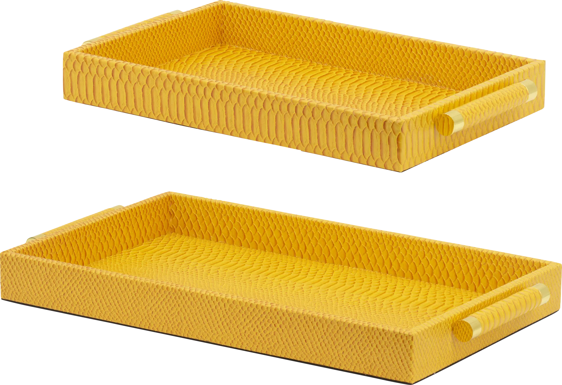 Lemonwell Orange Tray, Set of 2 - Image 1