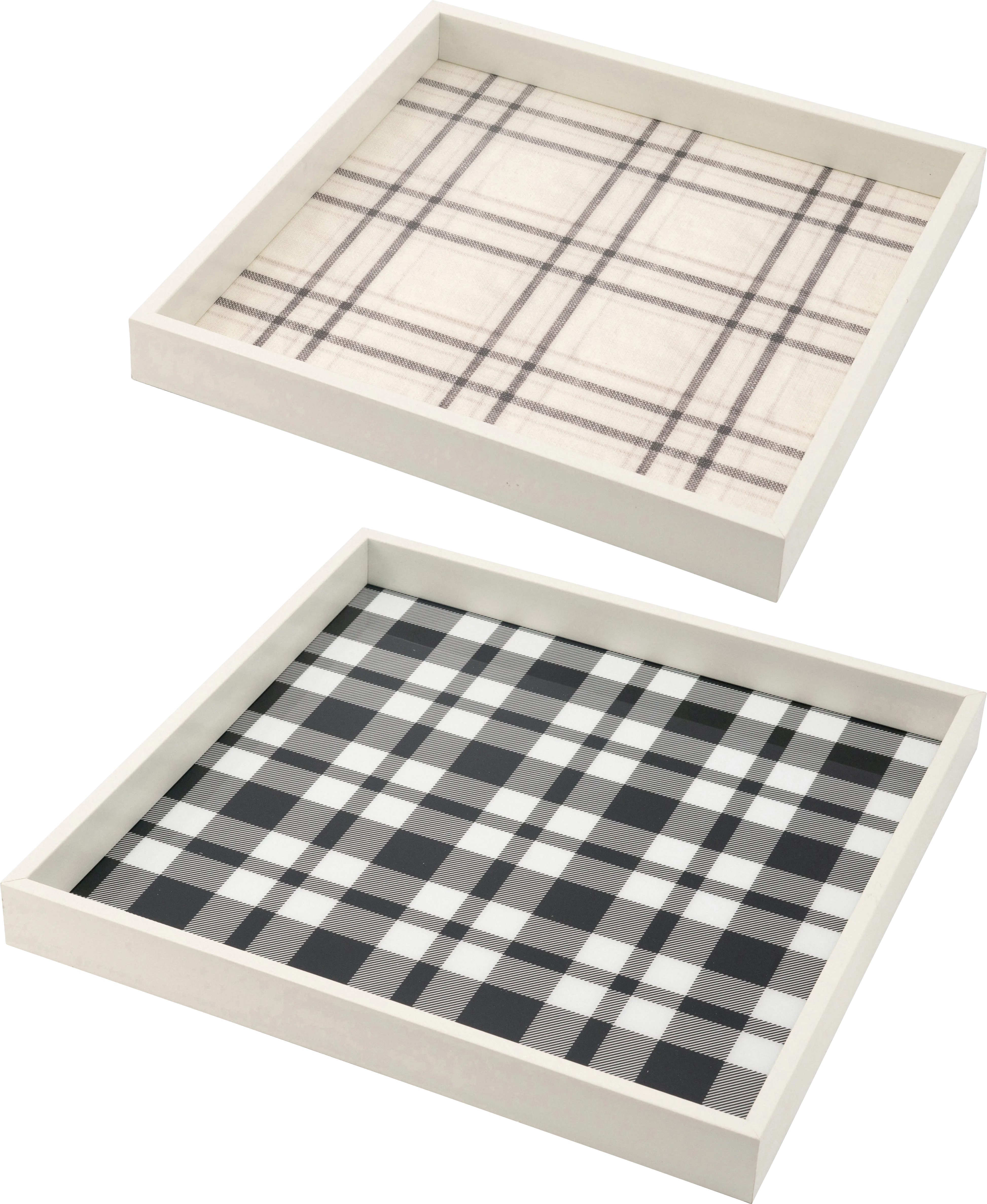 Herbforce White Tray, Set of 2 - Thumbnail - Image 1