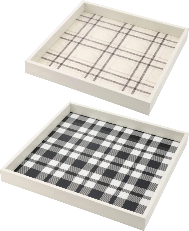 Herbforce White Tray, Set of 2