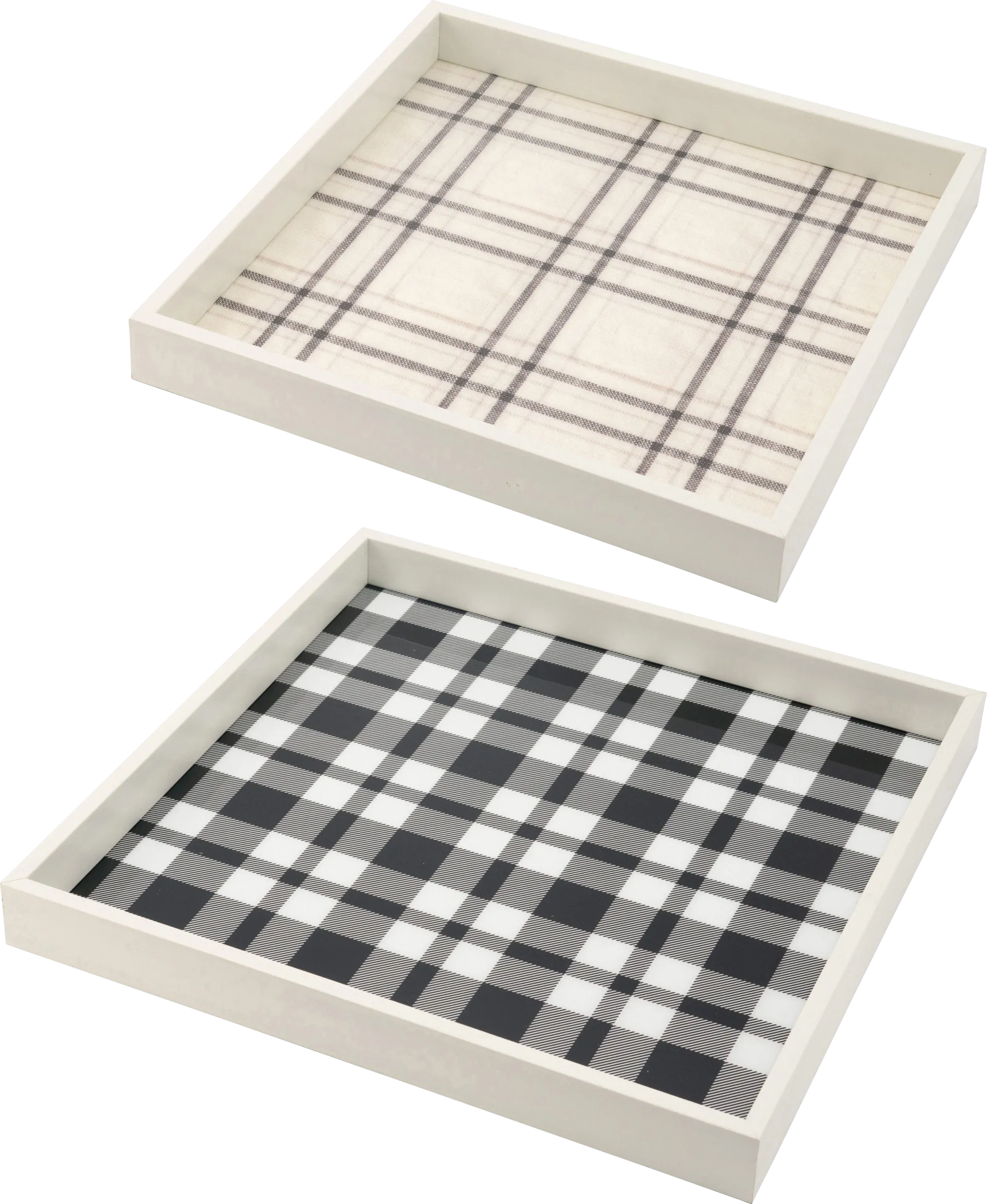 Herbforce White Tray, Set of 2 - Image 1
