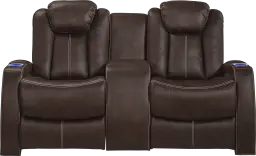 power reclining console loveseat