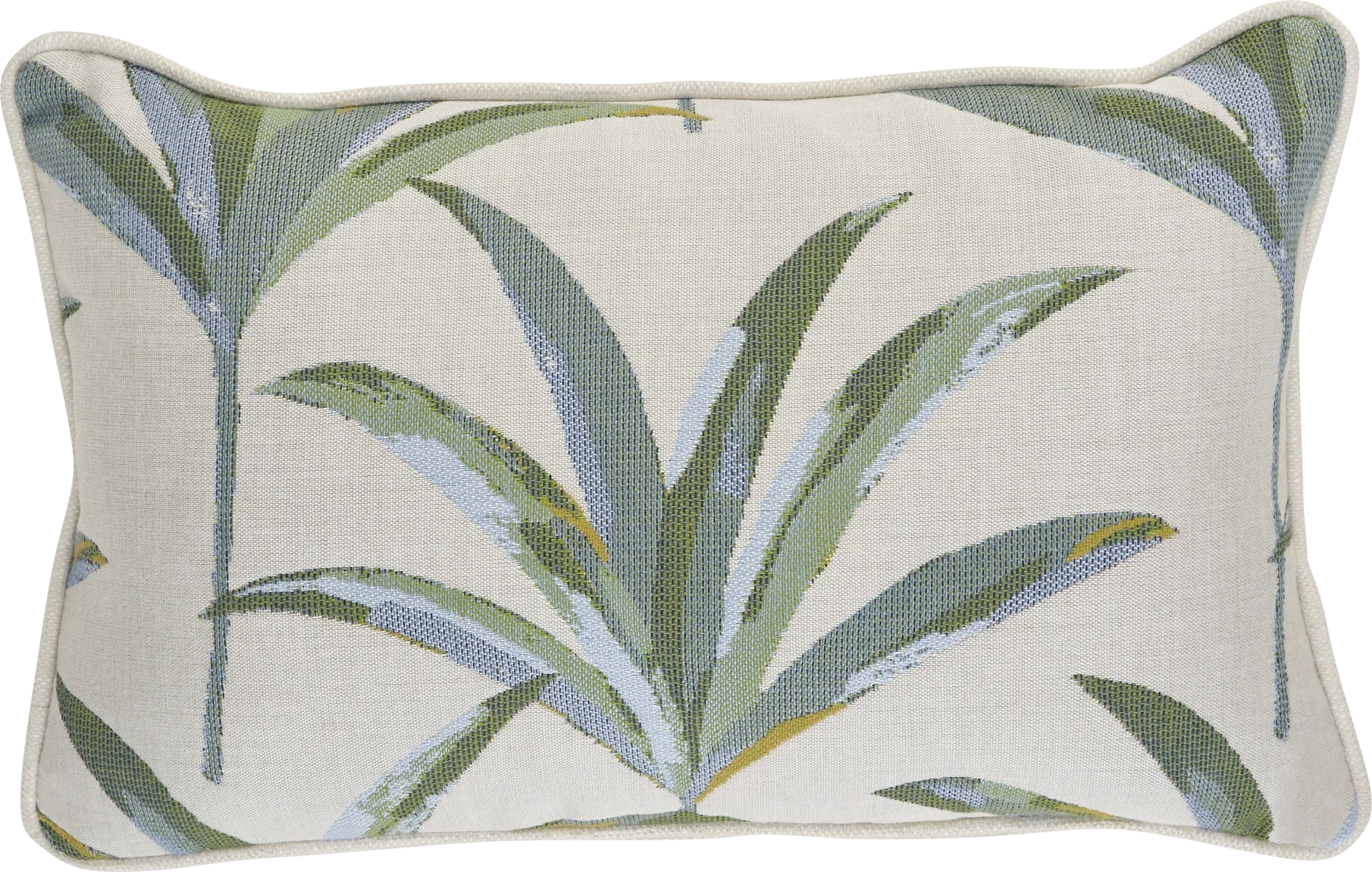 Martinique Tropics Celadon Indoor/Outdoor Accent Pillow - Image 1