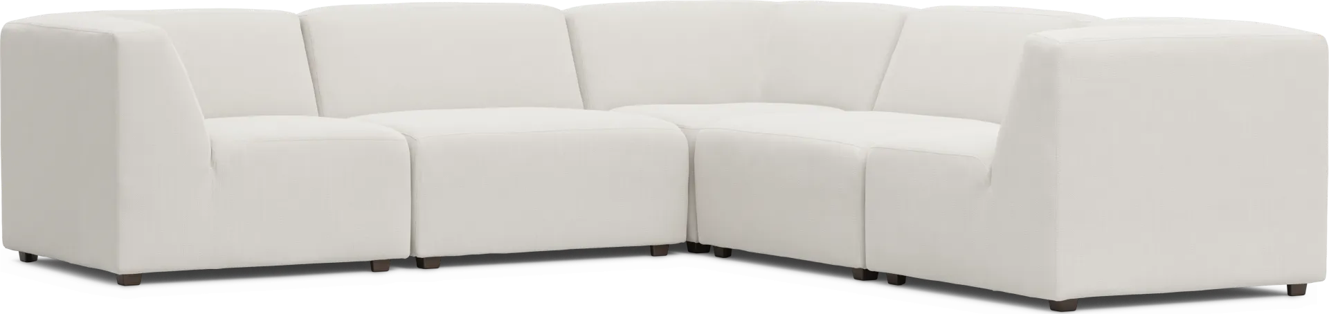 Calay 5 Pc Outdoor Sectional with Vapor Slipcovers - Image 1