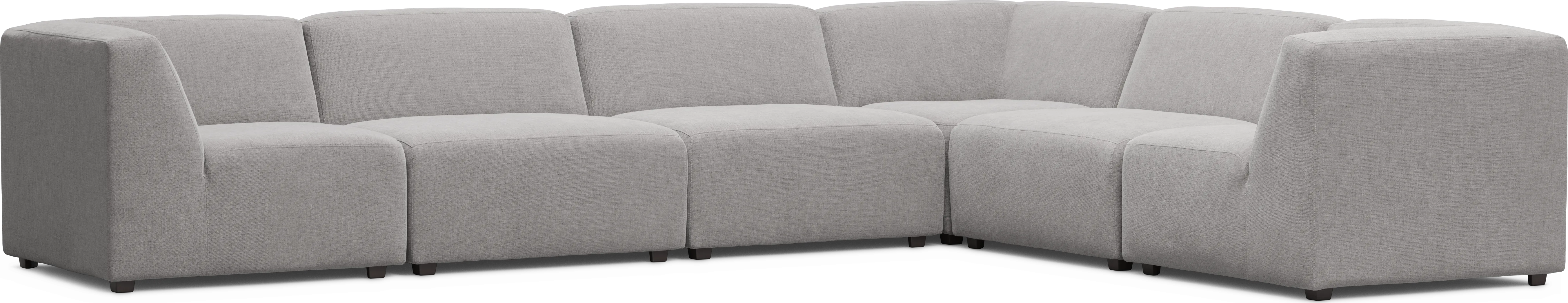 Calay 6 Pc Outdoor Sectional With Ash Slipcovers - Thumbnail - Image 1