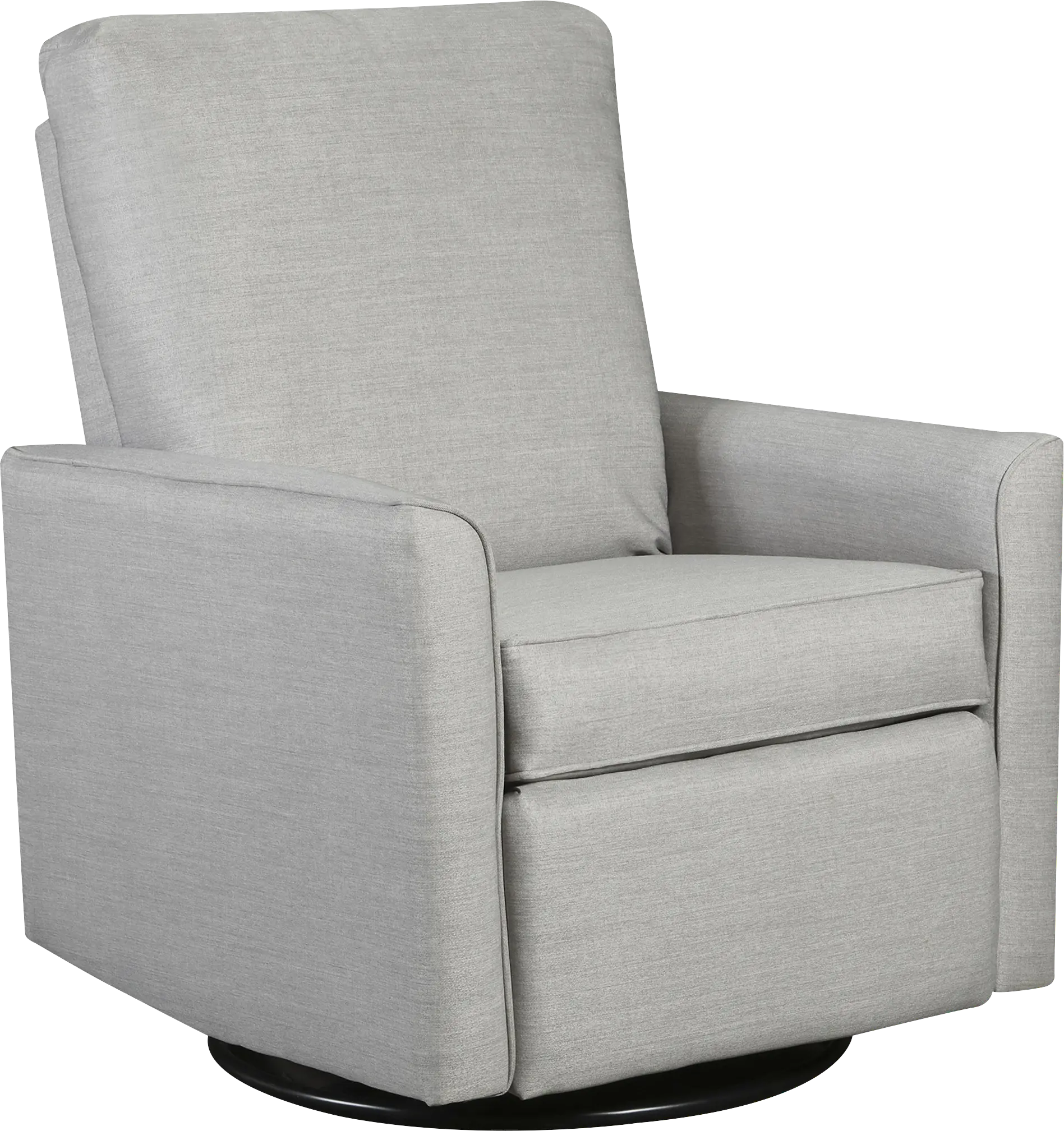 Nursery Cosonee Gray Swivel Recliner