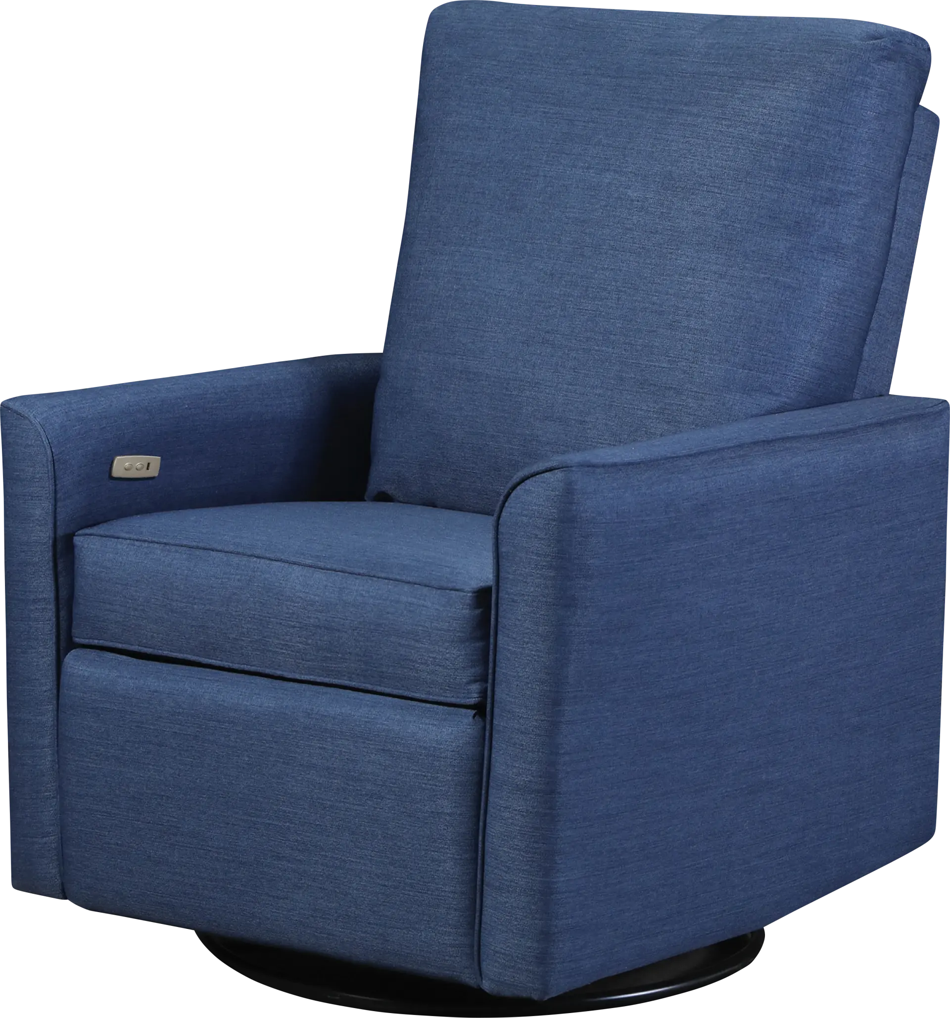 Nursery Winddon Blue Power Swivel Recliner