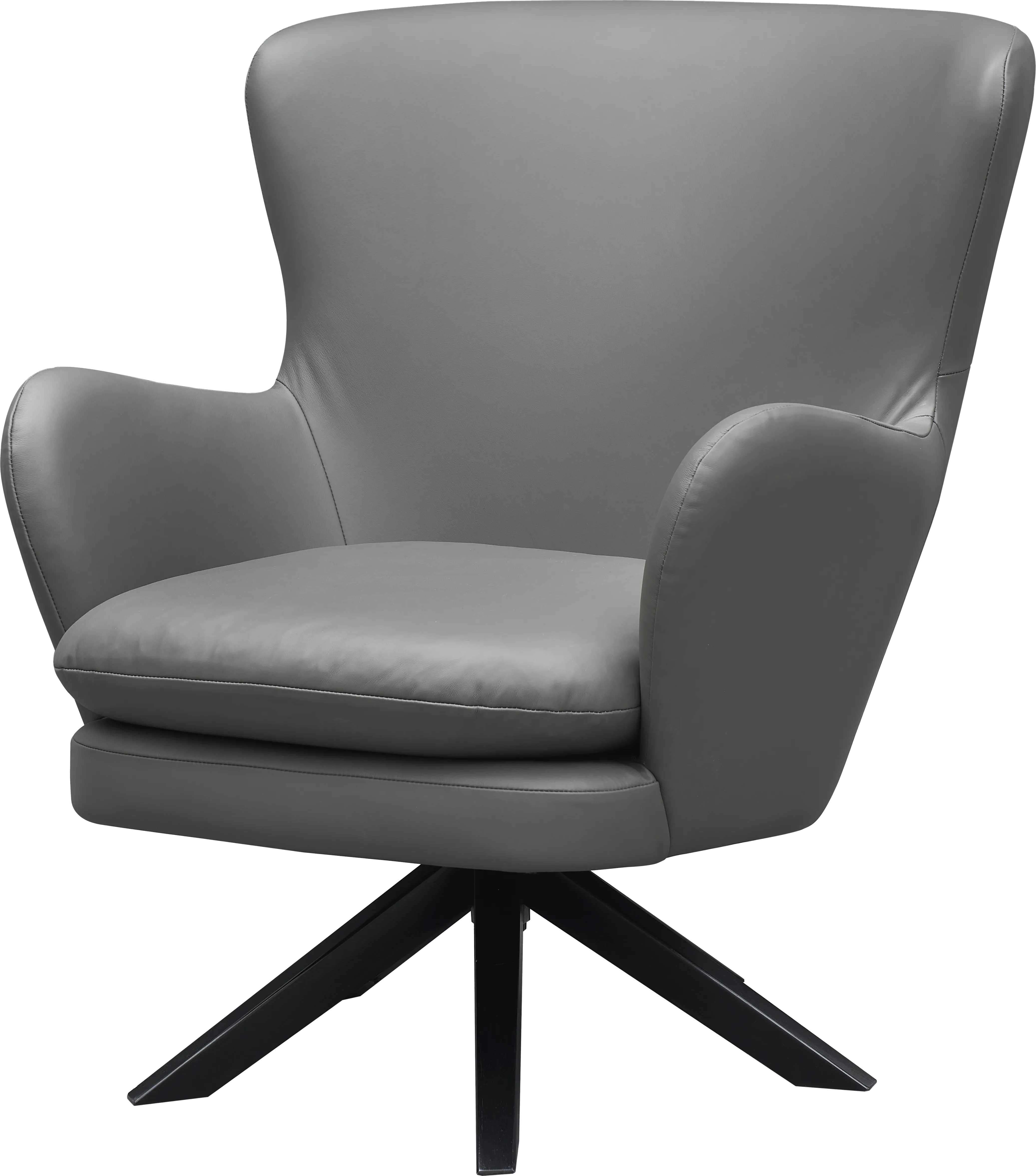 Nanmart Gray Swivel Accent Chair - Thumbnail - Image 1