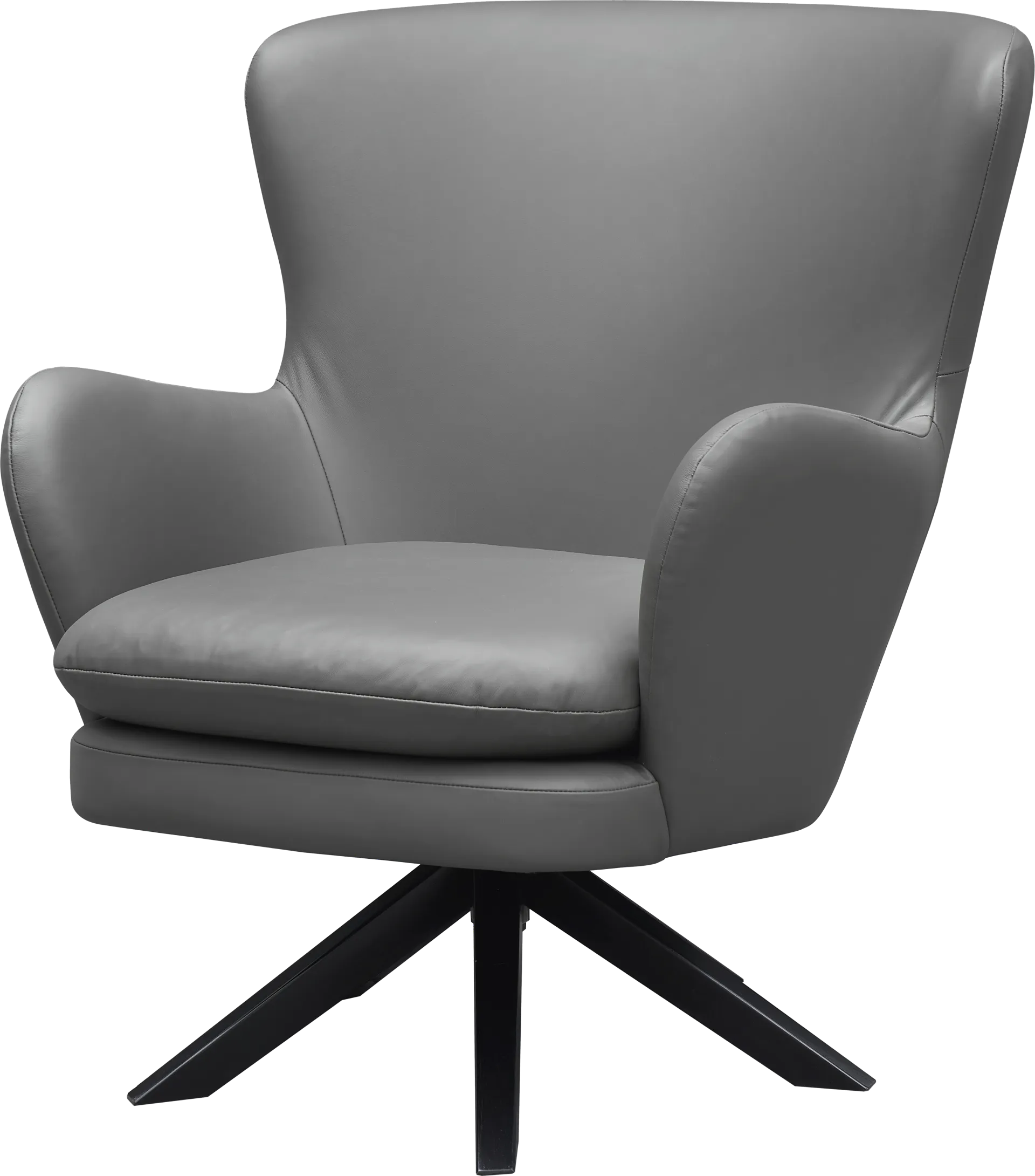 Nanmart Gray Swivel Accent Chair - Image 1