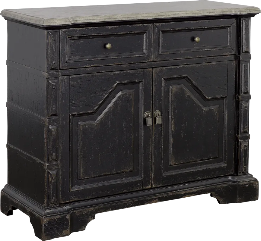 Thornbird Black Accent Cabinet
