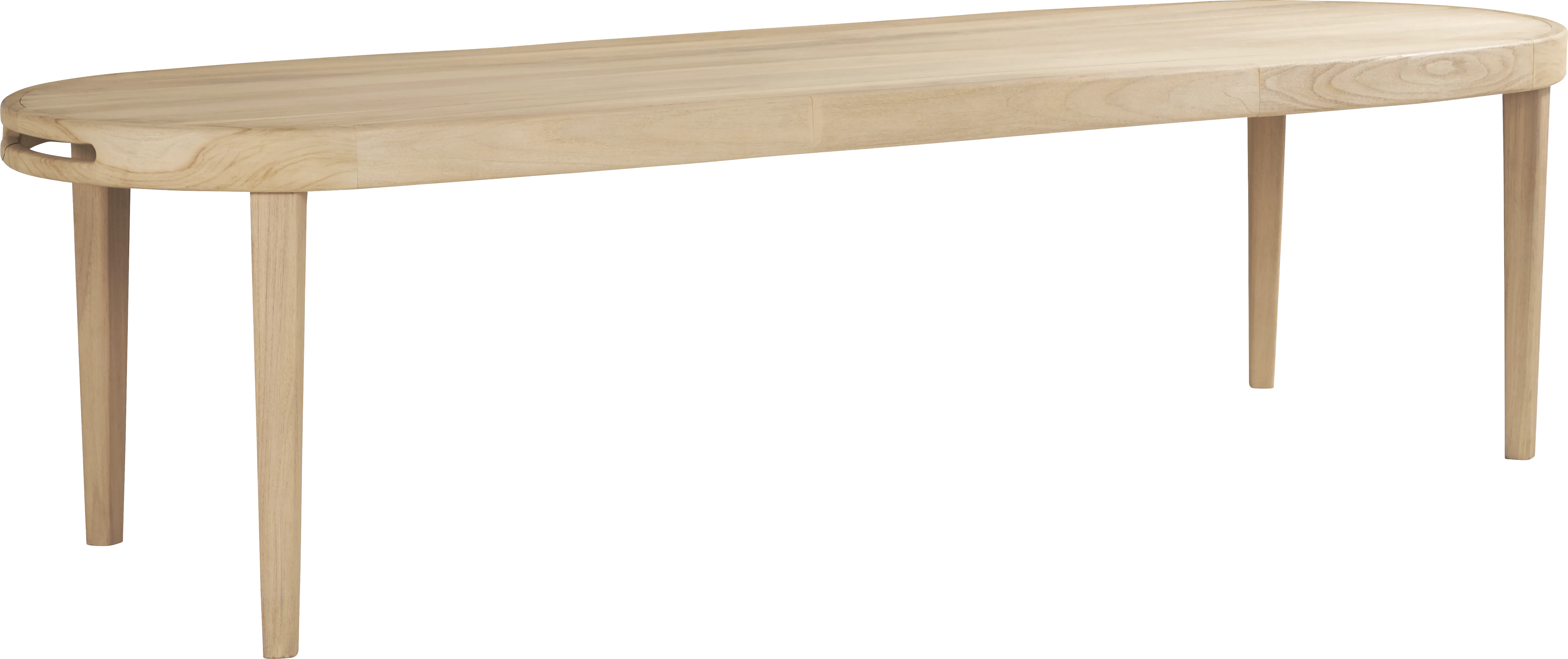 Riva Blonde 9 Pc Large Oval Outdoor Dining Set with Slate Cushions - Thumbnail - Image 2