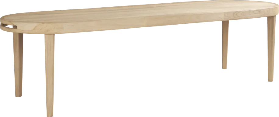 Riva Blonde Large Oval Outdoor Dining Table