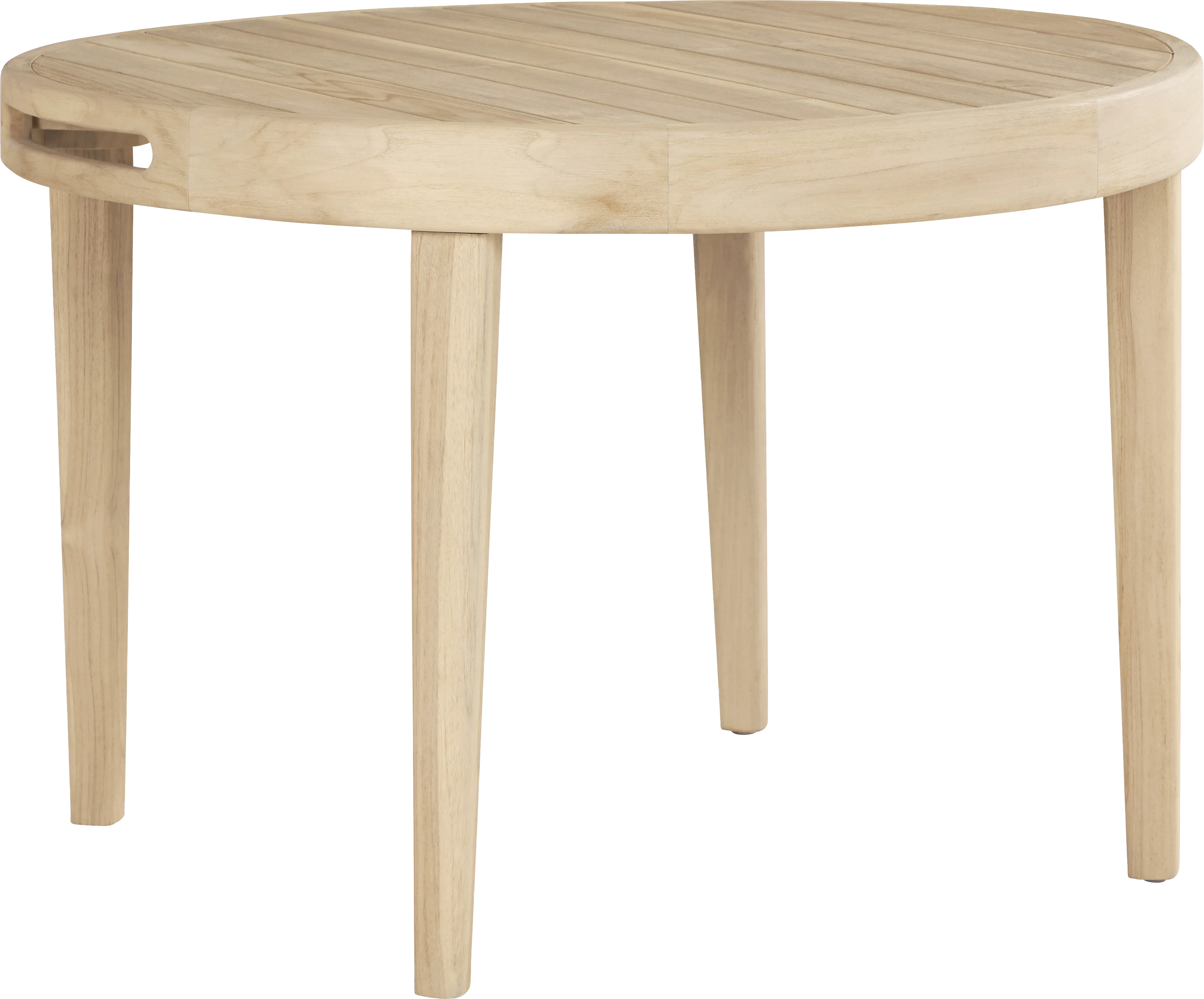 Riva Blonde Round Outdoor Dining Table - Thumbnail - Image 1