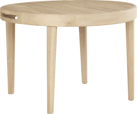 Riva Blonde Round Outdoor Dining Table