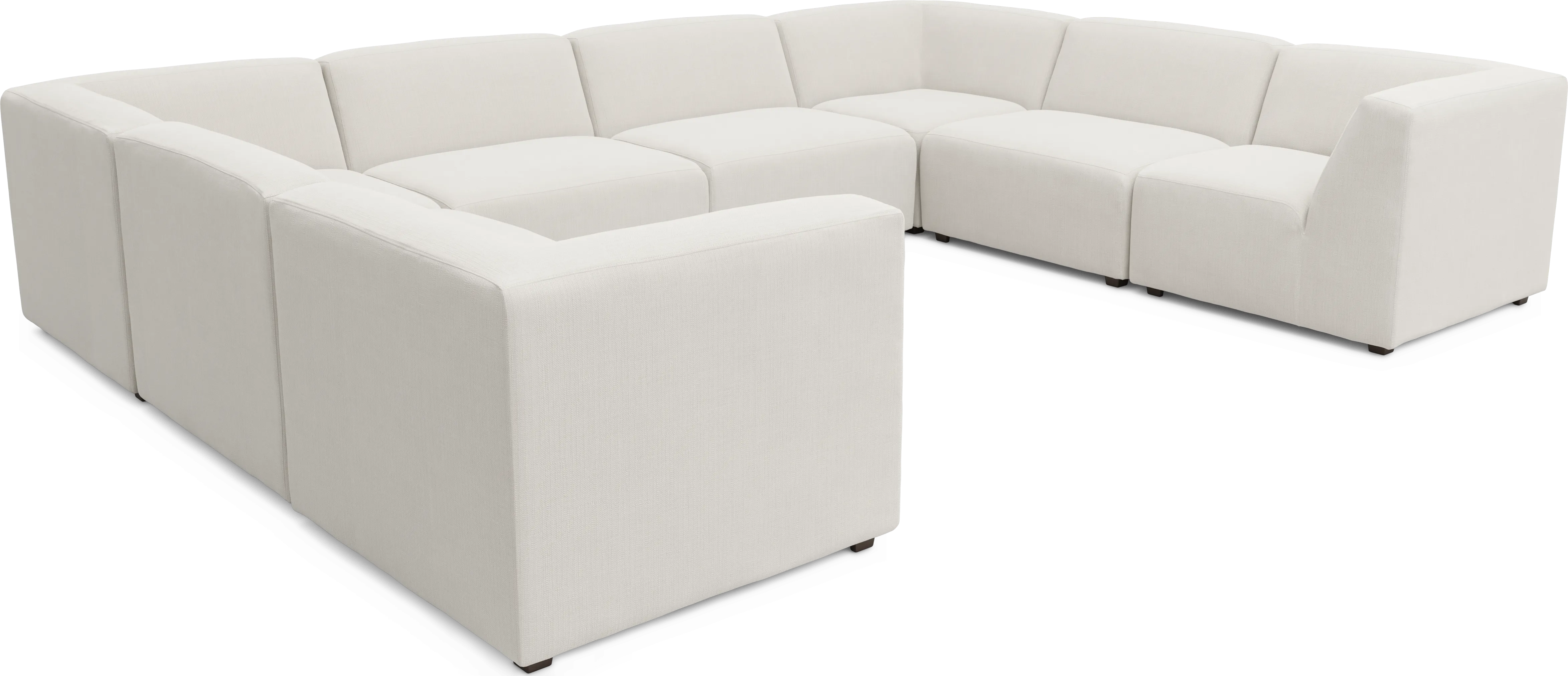 Calay 8 Pc Outdoor Sectional with Vapor Slipcovers - Thumbnail - Image 1