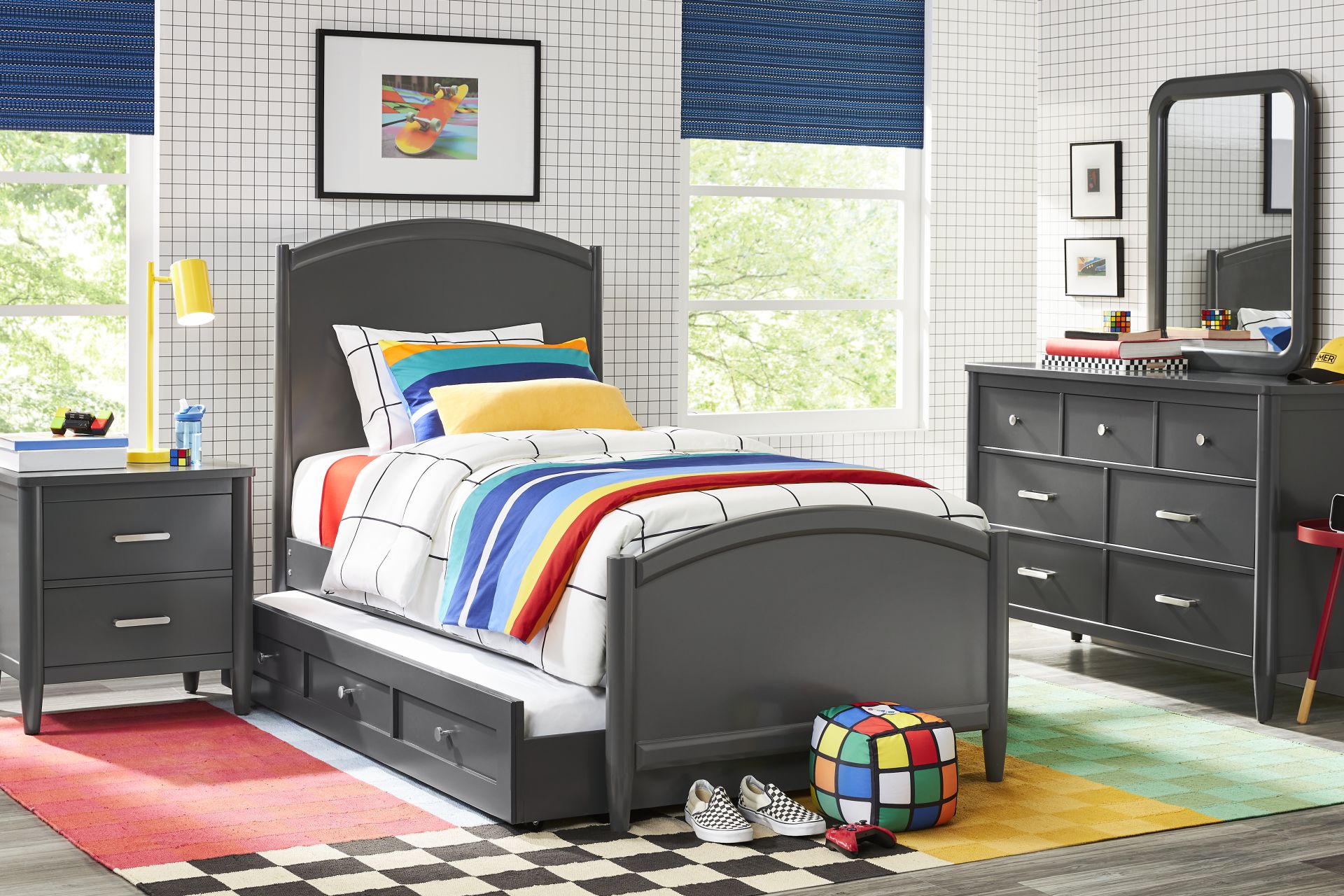 Kids Modern Colors Iron Ore Dresser - Image 2