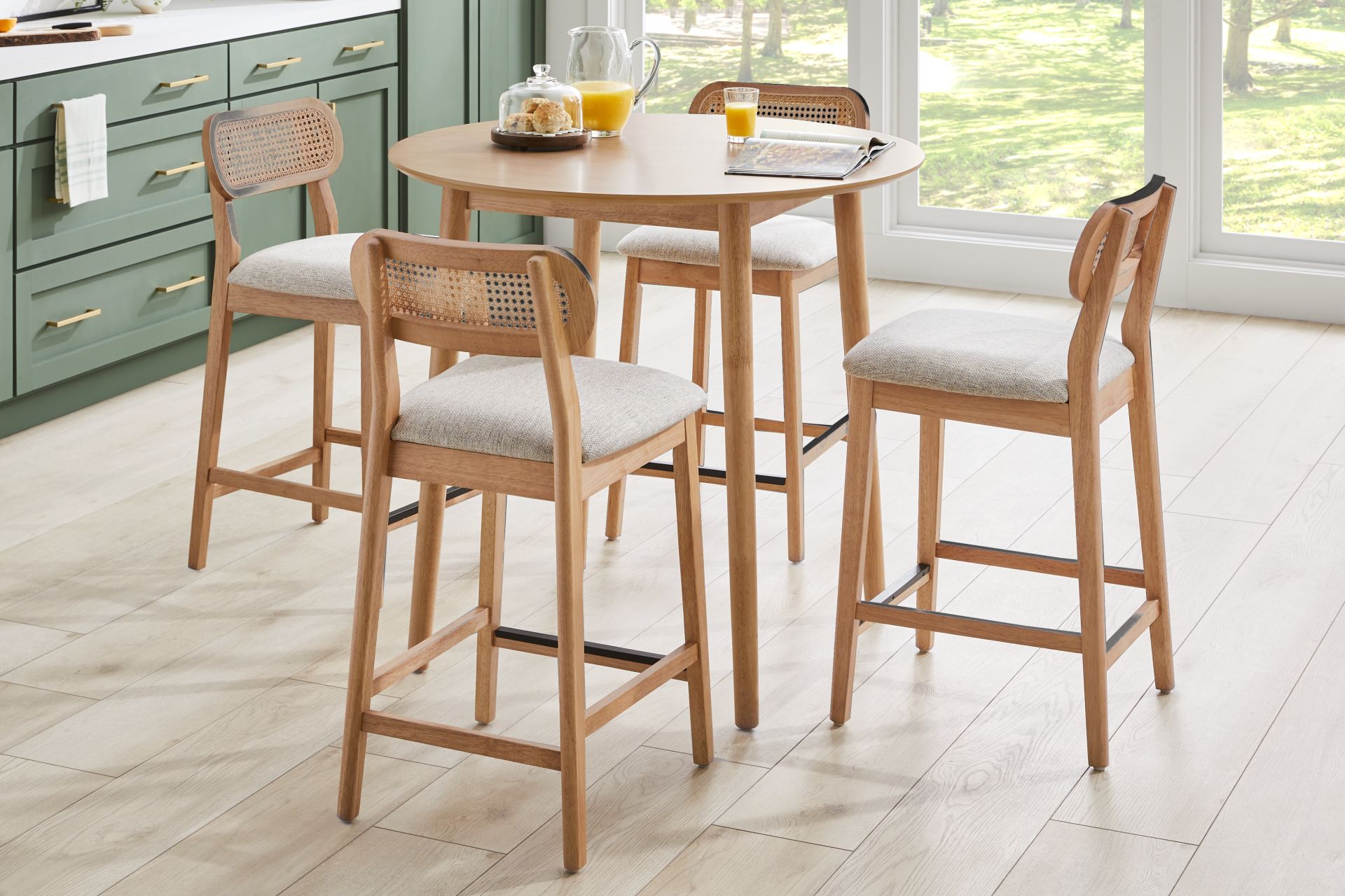 Watertown Natural 5 Pc Round Counter Height Dining Room - Image 1