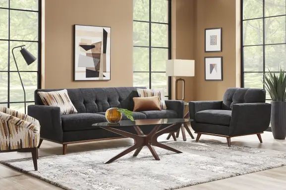 East Side Black Sofa