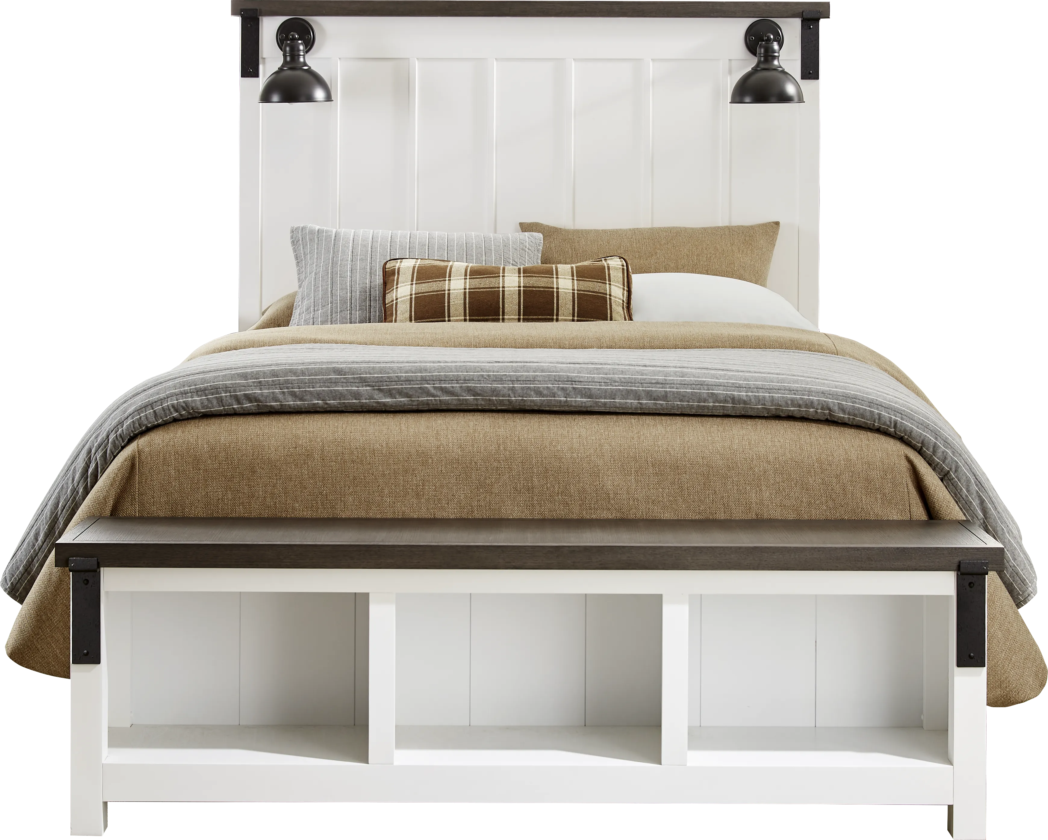 Tremblay Square White 5 Pc Queen Storage Bedroom - Thumbnail - Image 2