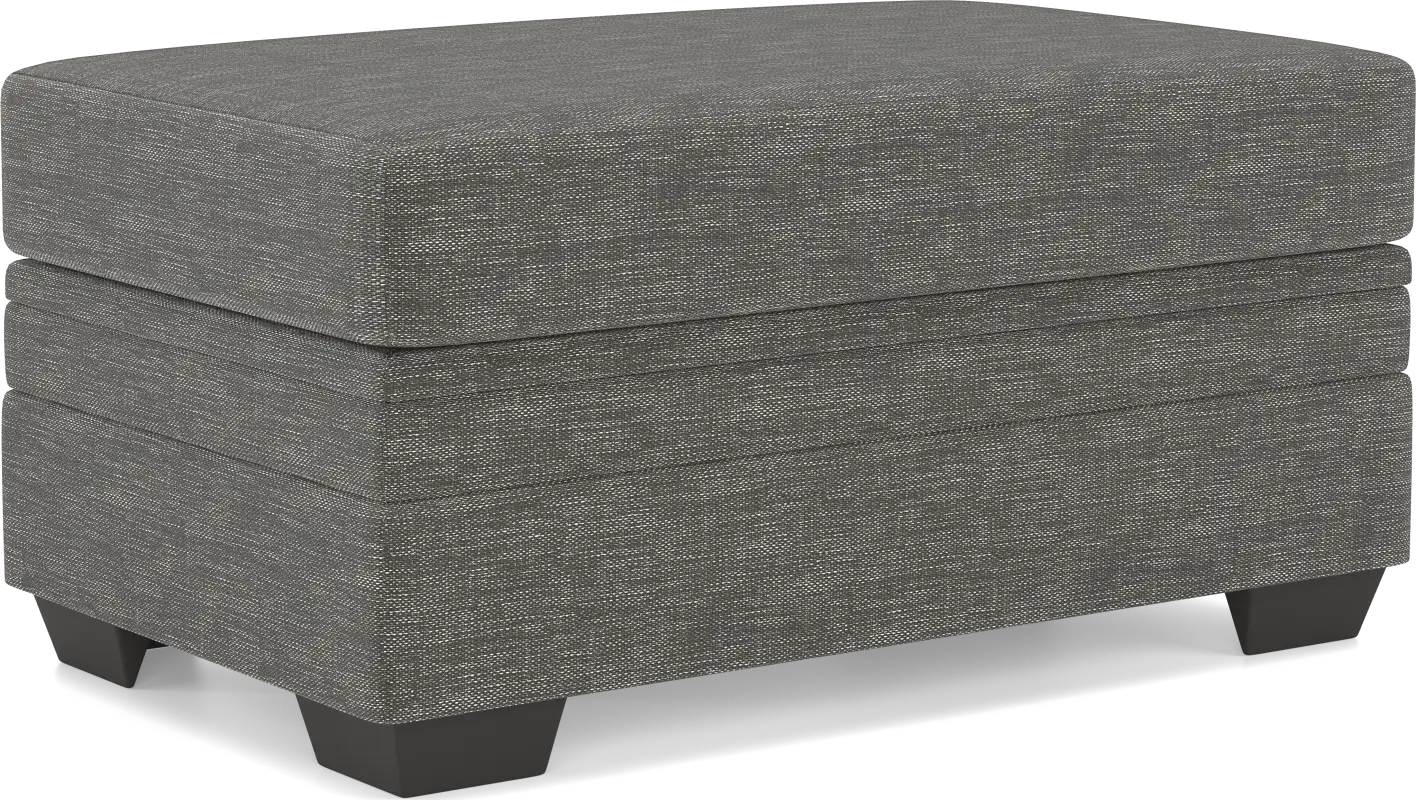 Copley Court Pewter Storage Ottoman