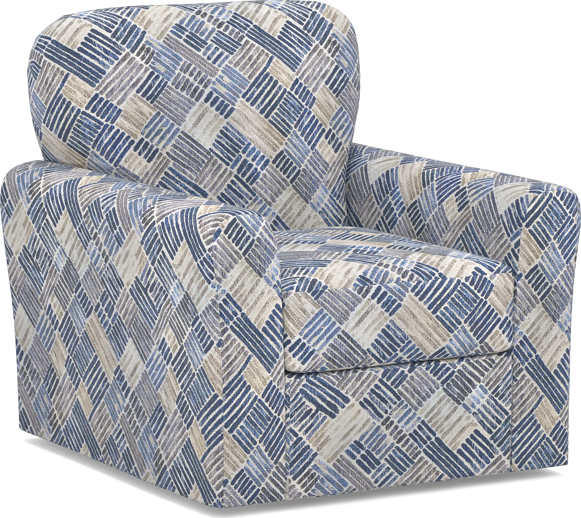 Copley Court Blue Accent Swivel Chair - Image 1