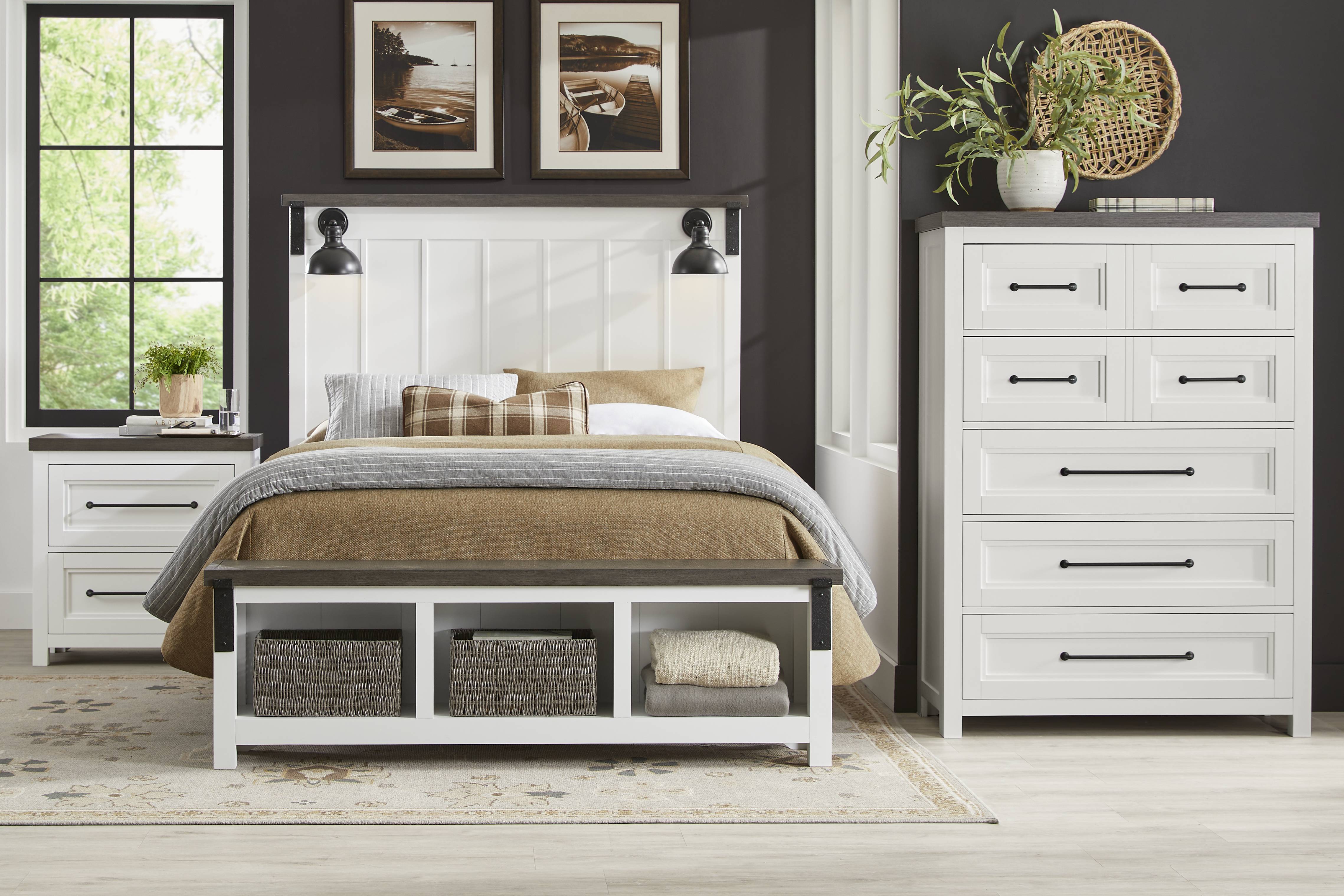 Tremblay Square White Nightstand - Thumbnail - Image 2