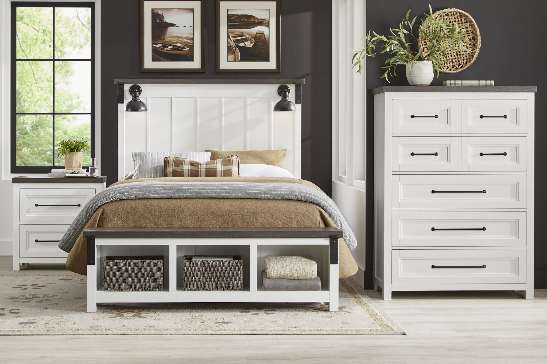 Tremblay Square White Nightstand - Image 2