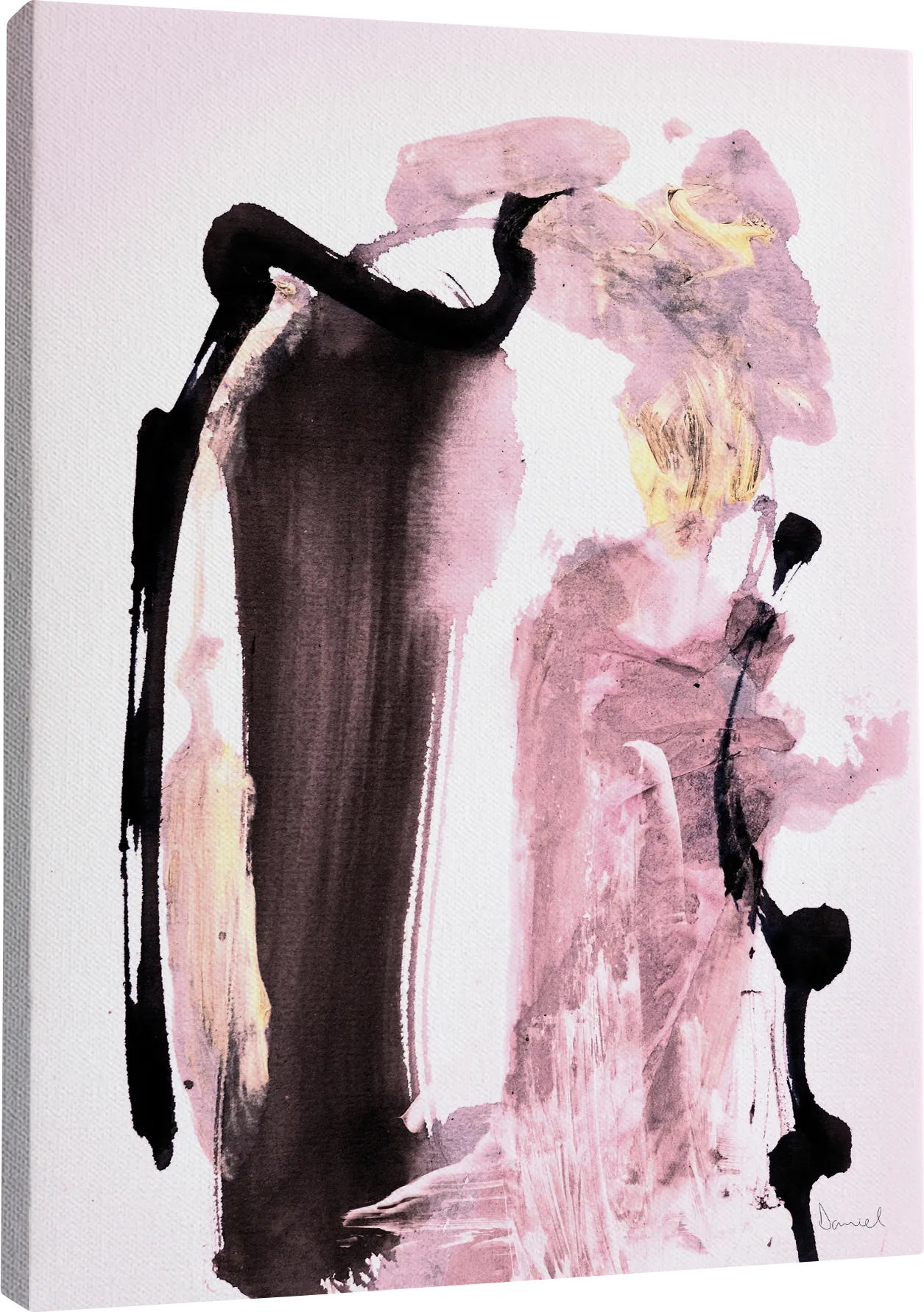 Briawood Pink Canvas Wall Art - Image 1