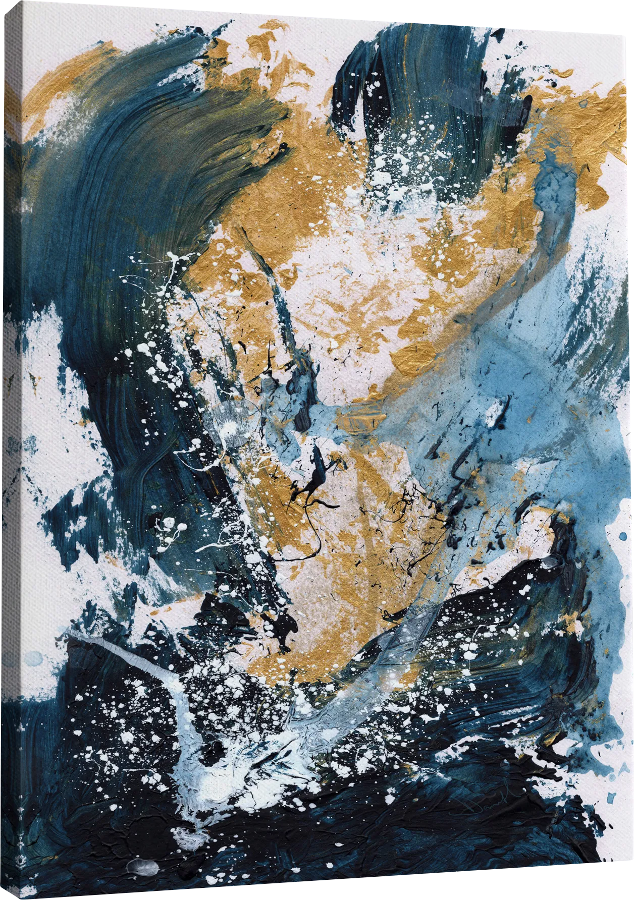 Killamey Blue Canvas Wall Art - Image 1