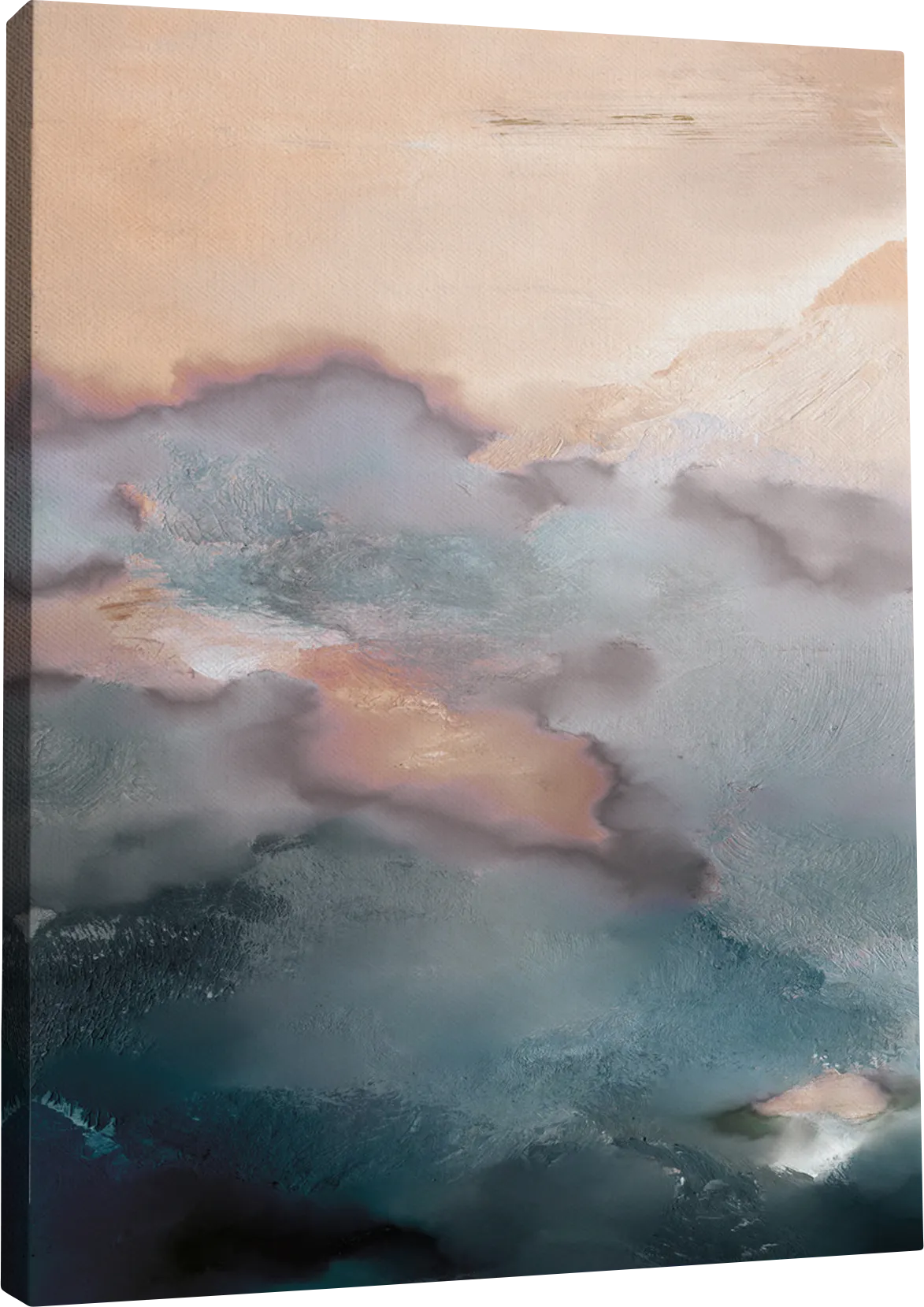 Meregrine Blue Canvas Wall Art - Image 1