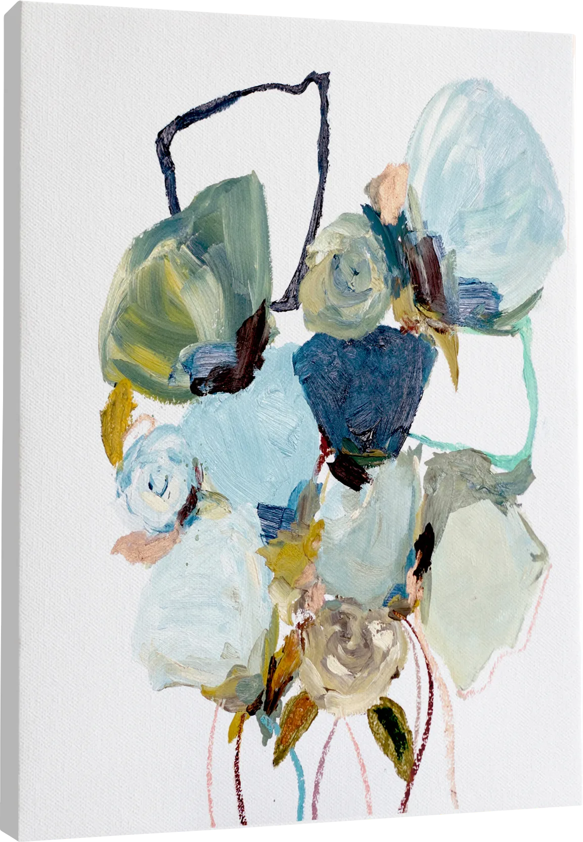 Carimore Blue Canvas Wall Art - Image 1