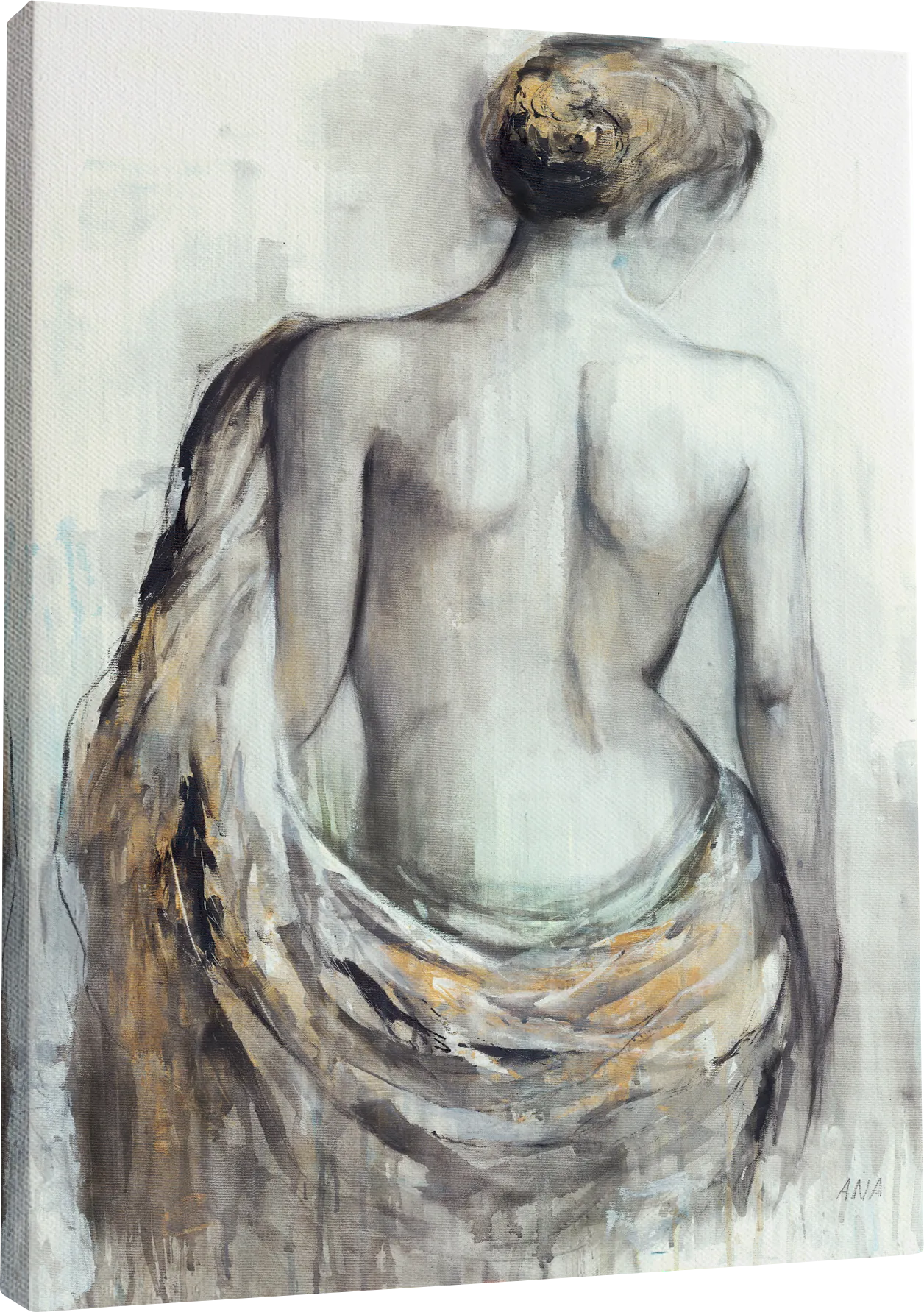 Chalfonte Gray Canvas Wall Art - Image 1
