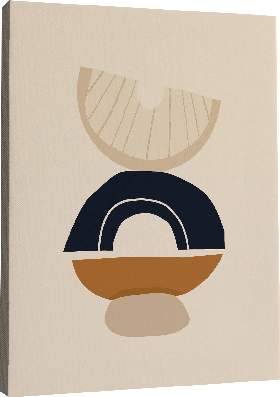 Devers Cream Canvas Wall Art - Thumbnail - Image 1