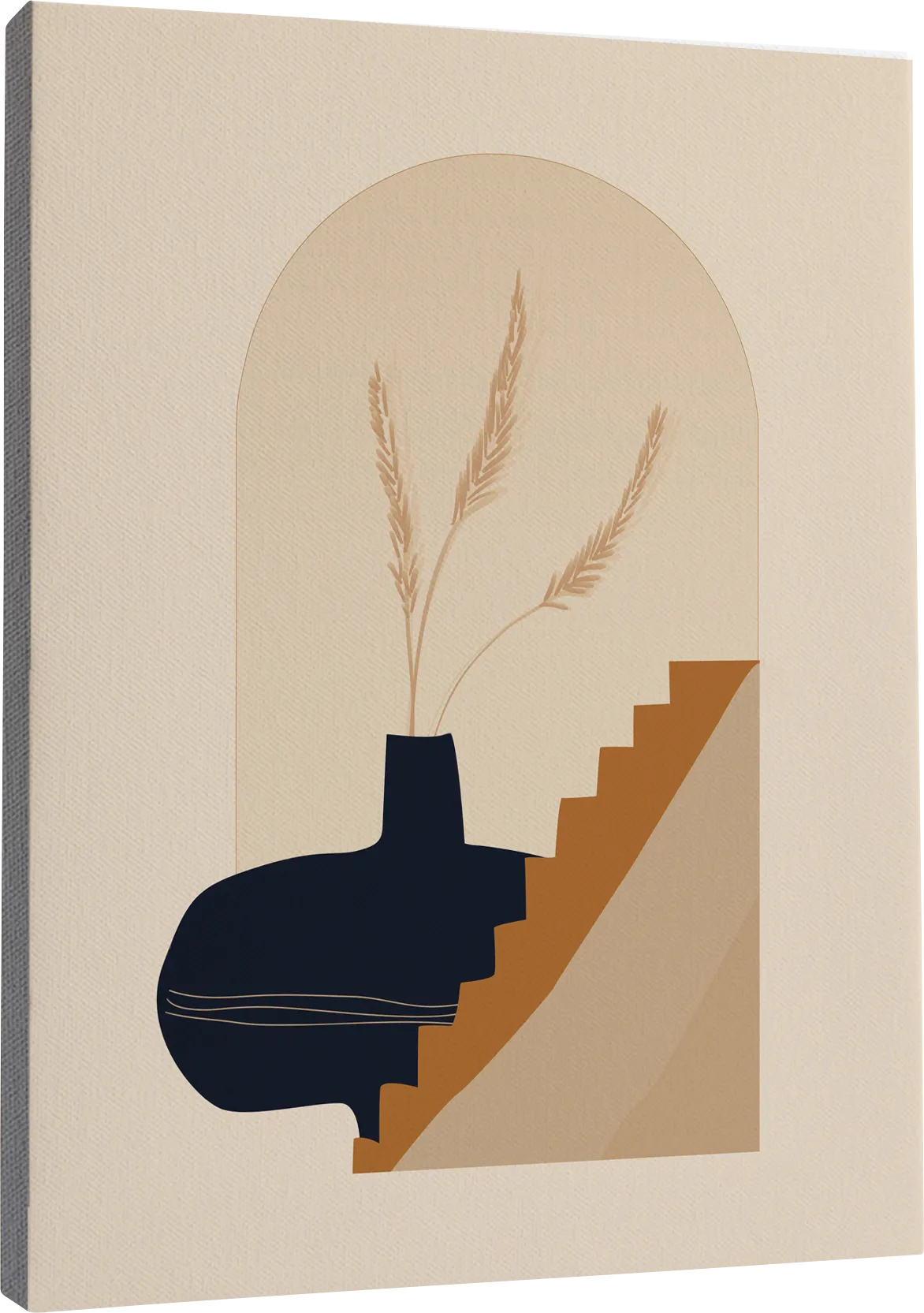 Dogone Cream Canvas Wall Art - Image 1